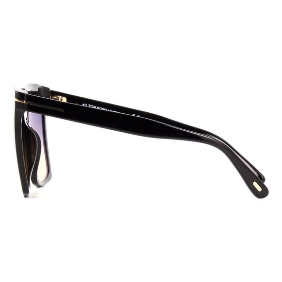 New TOM FORD Sabrina-02 Black Square FT0764/S 01B Sunglasses Women - Picture 3 of 5